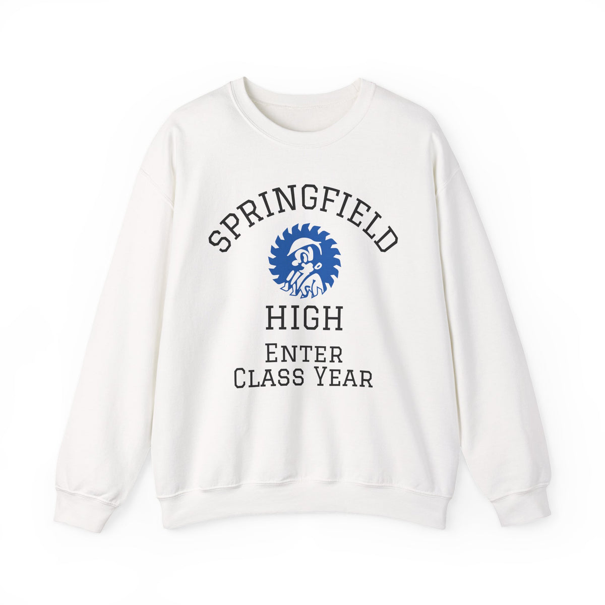 Springfield High Crewneck Sweatshirt — Custom School Spirit "Enter Class Year"