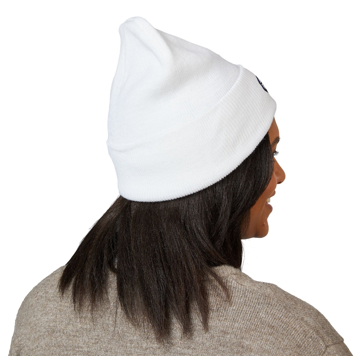 Embroidered Vintage Compass Cuffed Beanie