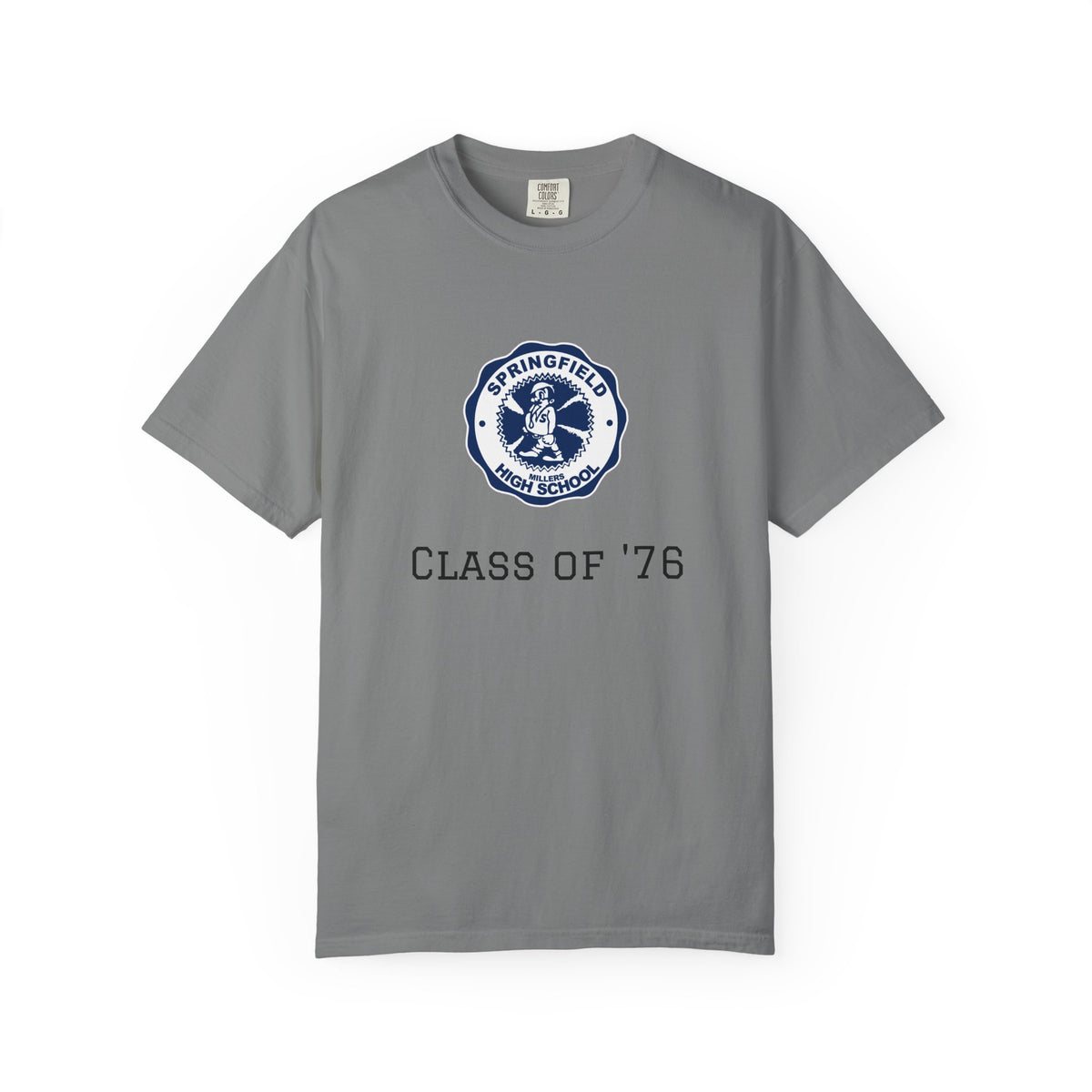 Class of '76 Reunion T-Shirt — Springfield High School Crest Alumni Tee
