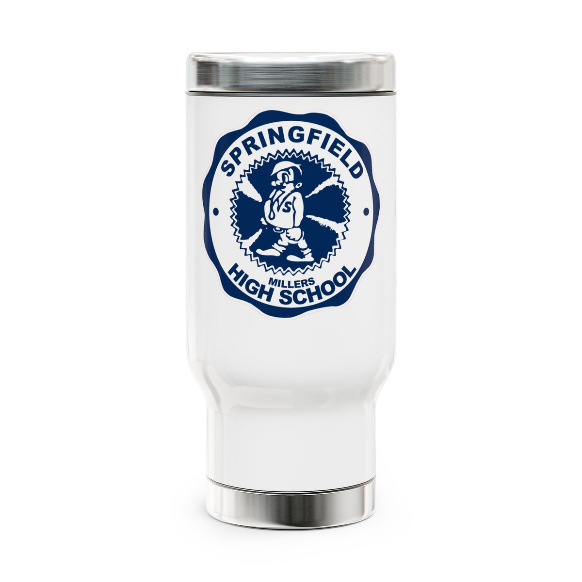 Springfield Millers High School Travel Mug — 14oz Stainless Steel Insulated with Handle